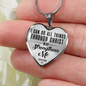 Philippians 4:13 - Premium Heart Necklace