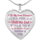To My Dear Friend - Luxury Circle Pendant Necklace (Series)