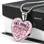 Philippians 4:13 (Heart) - Luxury Heart Necklace