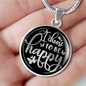 I Choose To Be Happy - Luxury Necklace w/ Circle Pendant