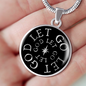 Let Go Let God - Luxury Necklace w/ Circle Pendant