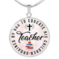 Ordained Teacher - Circle Pendant Necklace