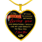 To My Wife (Loving You) - Luxury Heart Necklace