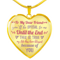 To My Dear Friend - Luxury Circle Pendant Necklace (Series)