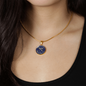 Free Bird Wild Ocean - Circle Pendant Necklace