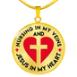 Nursing In My Veins - Circle Pendant Necklace