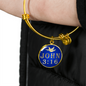 John 3:16 - Luxury Bangle w/ Blue Charm