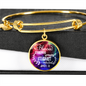 James 1:12 - Luxury Bangle w/ Circle Pendant