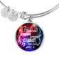 James 1:12 - Luxury Bangle w/ Circle Pendant