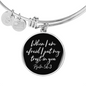 Psalm 56:3 - Luxury Bangle w/ Circle Pendant