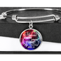 James 1:12 - Luxury Bangle w/ Circle Pendant