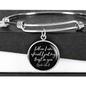 Psalm 56:3 - Luxury Bangle w/ Circle Pendant