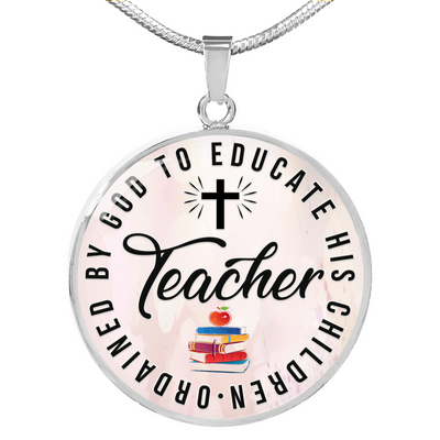 Ordained Teacher - Circle Pendant Necklace